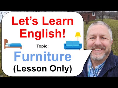 Let's Learn English! Topic: Furniture! 🛏️🪑🛋️ (Lesson Only)
