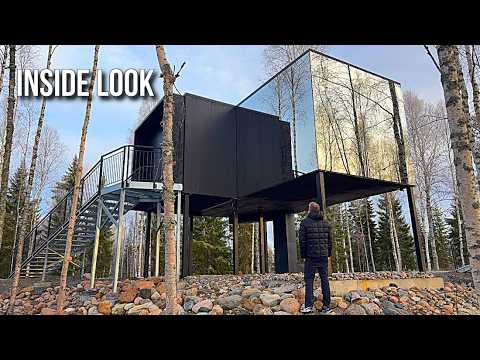 I Went to Finland to Test an Elevated PREFAB HOME Designed for the Northern Lights!