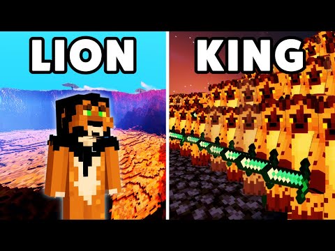 200 Players Simulate Lion King in Minecraft