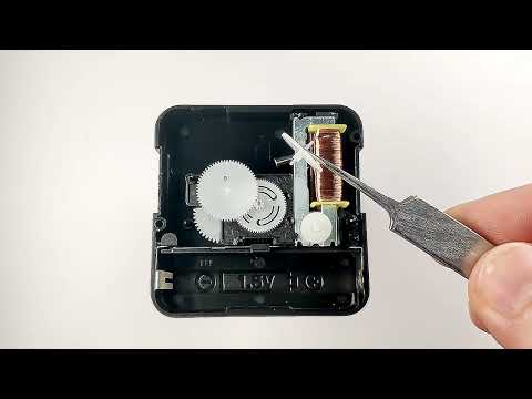 Разборка и сборка кварцевого часового механизма JiaLi 6262 с плавным ходом для настенных часов