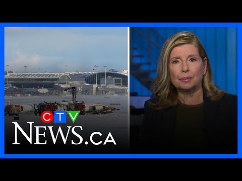 Delta plane crashes at Toronto's Pearson Airport | CTV National News at 5:30 for Monday Feb. 17 2025