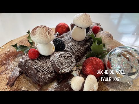 Classic Chocolate Bûche de Noël (Yule Log) | Step-by-Step French Christmas Cake @Kingoftarts