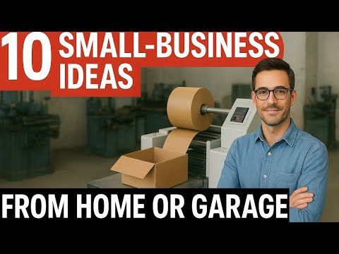 10 Small Business Ideas for Home or Garage | Low Cost & Practical 🚀