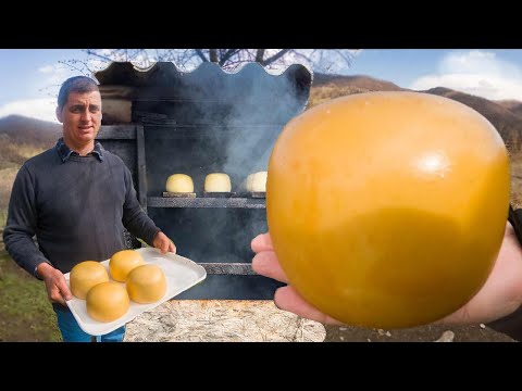 Smoked Cheese Making on Local Farm