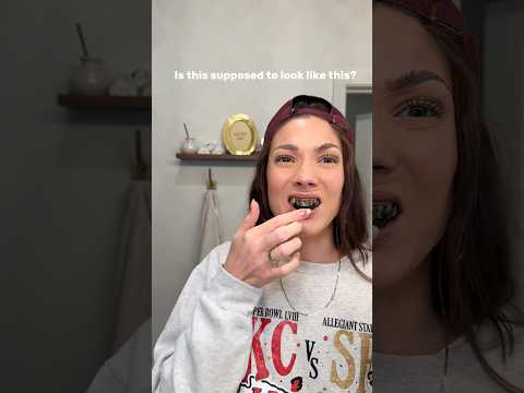 Never seen a whitening strip look like this before #teethwhitening #shorts