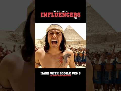 How it all started! | VEO 3 demo | The History of Influencers Part 1 #veo3 #googleveo3 #aifilm