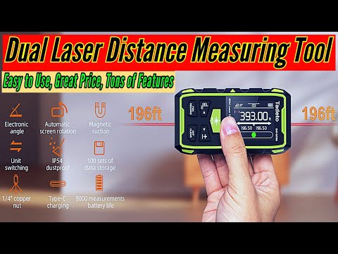 Best Dual Laser Distance Measuring Tool, Double the Lasers for Same price as a Single Laser Device
