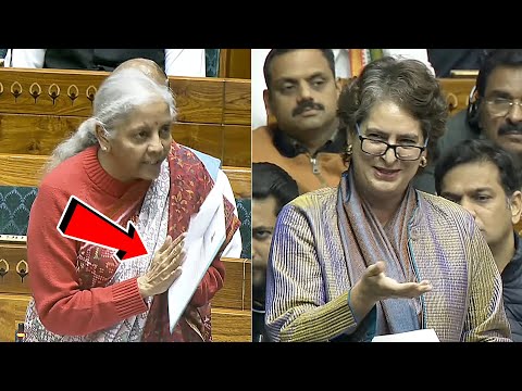 Nirmala Sitharaman Reaction Towards Priyanka Gandhi Speech In Parliament | Congress Vs BJP
