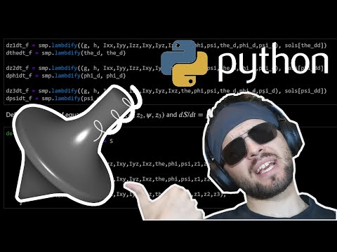 Solving The Equations for a Spinning Top in Python