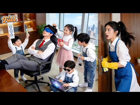 Single Mom Brought 4 Kids Work!But They Sneaked Into Office&Cut CEO Hair For DNA!"Mom!Found Daddy"