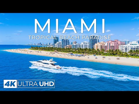 [4K] Miami 2025 🇺🇸 Stunning Beaches & Iconic Cityscapes Aerial Views - Wonder Places 4K