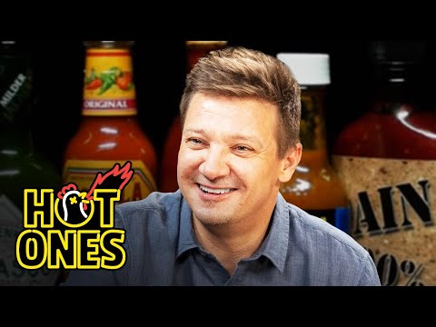 Jeremy Renner Goes Blind in One Eye While Eating Spicy Wings | Hot Ones