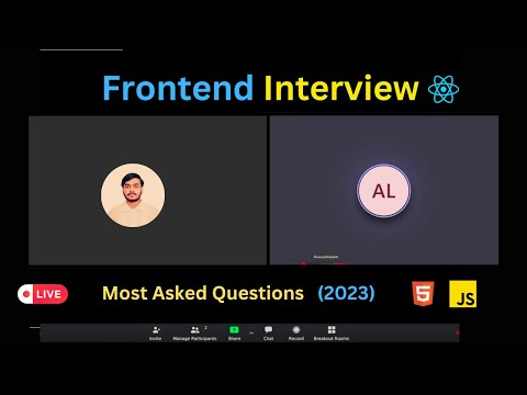 Frontend Interview | Javascript 🎉 | #reactjs  ⚛️ (Mock) [Most Asked Questions -2023]  #infosys