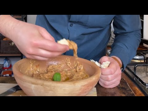 أطيب متبل باذنجان بالبتنجان المقلي