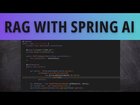 Spring AI RAG | Chat with your PDF Documents using Java and Spring Boot