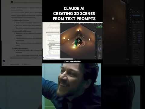 CLAUDE 3.7 Can create 3d scenes from prompts using blender mcp #claude #blender #blender3d