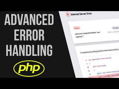 Advanced Error handling in PHP | set_exception_handler function | Quick Programming Tutorial