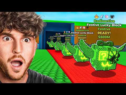 $0 - $1 Trillion Only Using FESTIVE LUCKY BLOCKS!