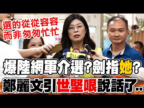 郝龍斌爆遭陸網軍介選?劍指"她"?  鄭麗文引"世堅哏"說話了..