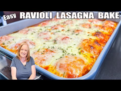 RAVIOLI LASAGNA BAKE ITALIAN FLAVORS GROUND BEEF RECIPE