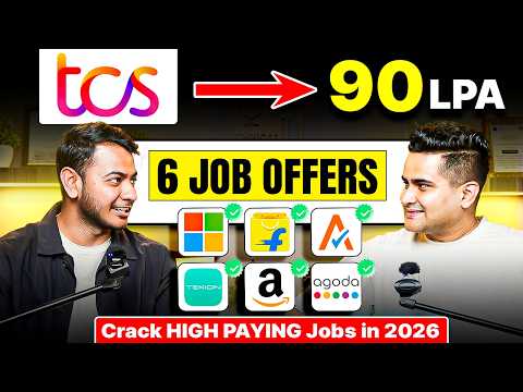 SECRET Strategy To Get INTERVIEW Calls 🔥TCS to 6 offers at Amazon, Microsoft, Flipkart (DSA in 2026)