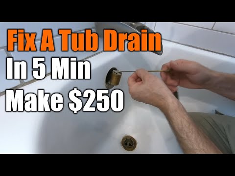 How To Fix Your Tub Stopper In 5 Minutes $250 Repair | THE HANDYMAN |