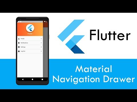 Flutter - Creating Custom Material Navigation Drawer [ Drawer | Inkwell ]