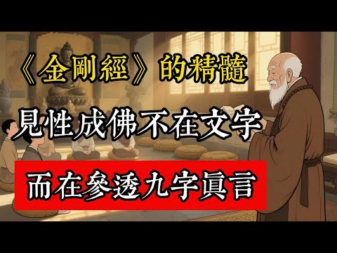 《金剛經》精髓：見性成佛不在文字，而在參透九字真言！#佛教 #佛家 #佛法 #佛學知識 #佛學智慧 #修心修行 #佛教文化 #禪悟人生