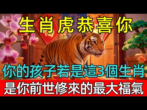 生肖虎，你的孩子若是這3個生肖，恭喜你！這是你前世修來的最大福氣！#生肖 #運勢 #命理 #屬相 #風水 #財運 #佛陀 #佛學 #佛法 #佛教 #修行 #智慧 #因果 #佛家