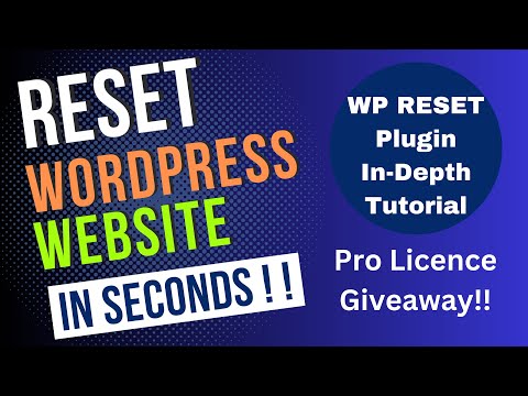 How to Reset Your WordPress Site in Seconds – WP Reset Tutorial & Review (Explaining Each Option !!)