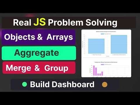 Real JavaScript Problem Solving - Utilizing the Power of Objects, Arrays, Grouping for Dashboard 🔥