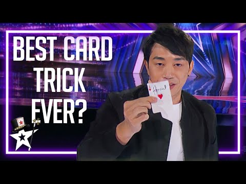 Magician's card trick WOWS Judges on America's Got Talent