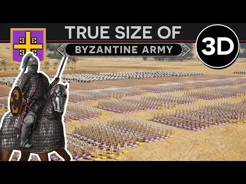 True Size of a Byzantine Army [c. 900 AD] 3D DOCUMENTARY