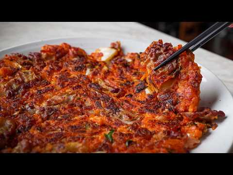 I've been making kimchi pancakes like this my whole life... Why did I realize this now?