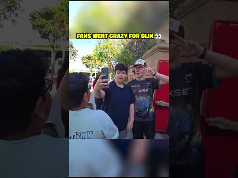 Fans went CRAZY for Clix 👀