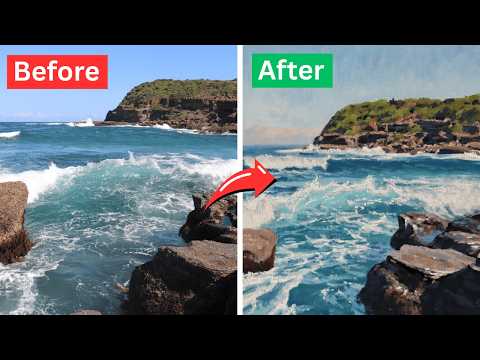The SECRETS to Painting Realistic Waves!