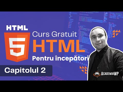 Curs HTML pentru începători - Capitolul 2