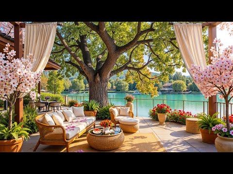 Spring Jazz Music For Stress Relief - Soft Coffee Shop Ambience To Relaxing, Studying And Working