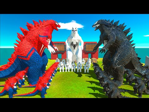 SpiderMan Godzilla VS Venom Godzilla VS Anti-Venom Godzilla of Evolution Size Comparison - ARBS