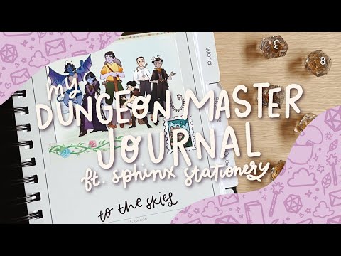 a peek into my dungeon master journal (ft. sphinx stationery!)