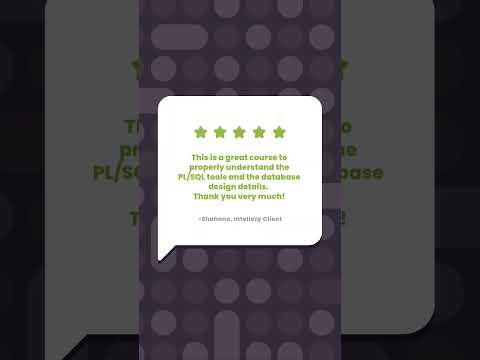 Oracle PL/SQL Fundamentals &amp; Database Design