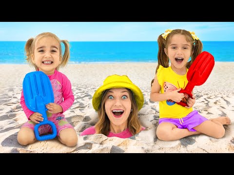 Alice finds Slimes on the Beach