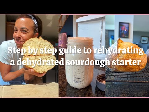 Step by step guide for rehydrating a dehydrated starter.