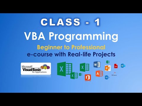 vba tutorial in hindi | vba tutorial for beginners with examples | Live class - 1