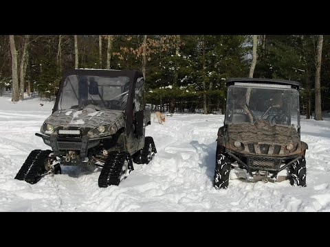 Tracks vs tires in snow