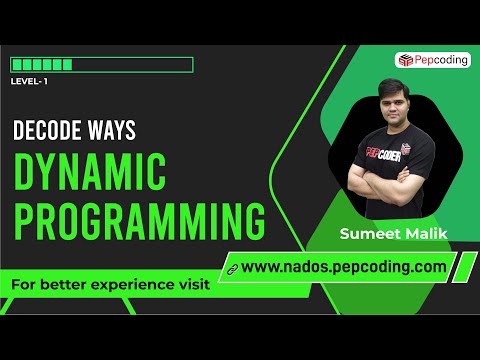 Decode Ways Dynamic Programming | Total Ways to Decode a String | Count Encodings