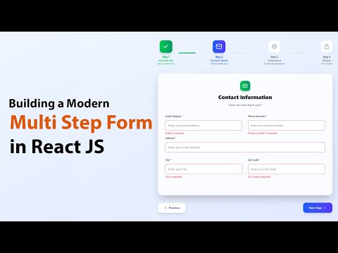Create a Multi-Step Form with React JS