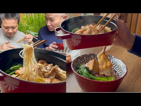 气温骤降 阿婆日式汤锅 多吃蔬菜 美味无比 阿公很满意【Garden Time 田园生活分享】2024 1