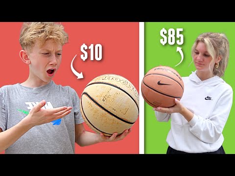 Cheap vs  Expensive Basketball Challenge