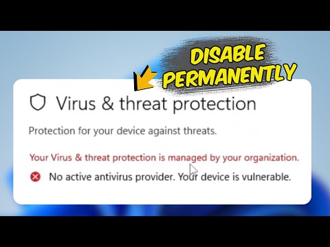Disable Microsoft Defender Antivirus PERMANENTLY in Windows 11 (2024)